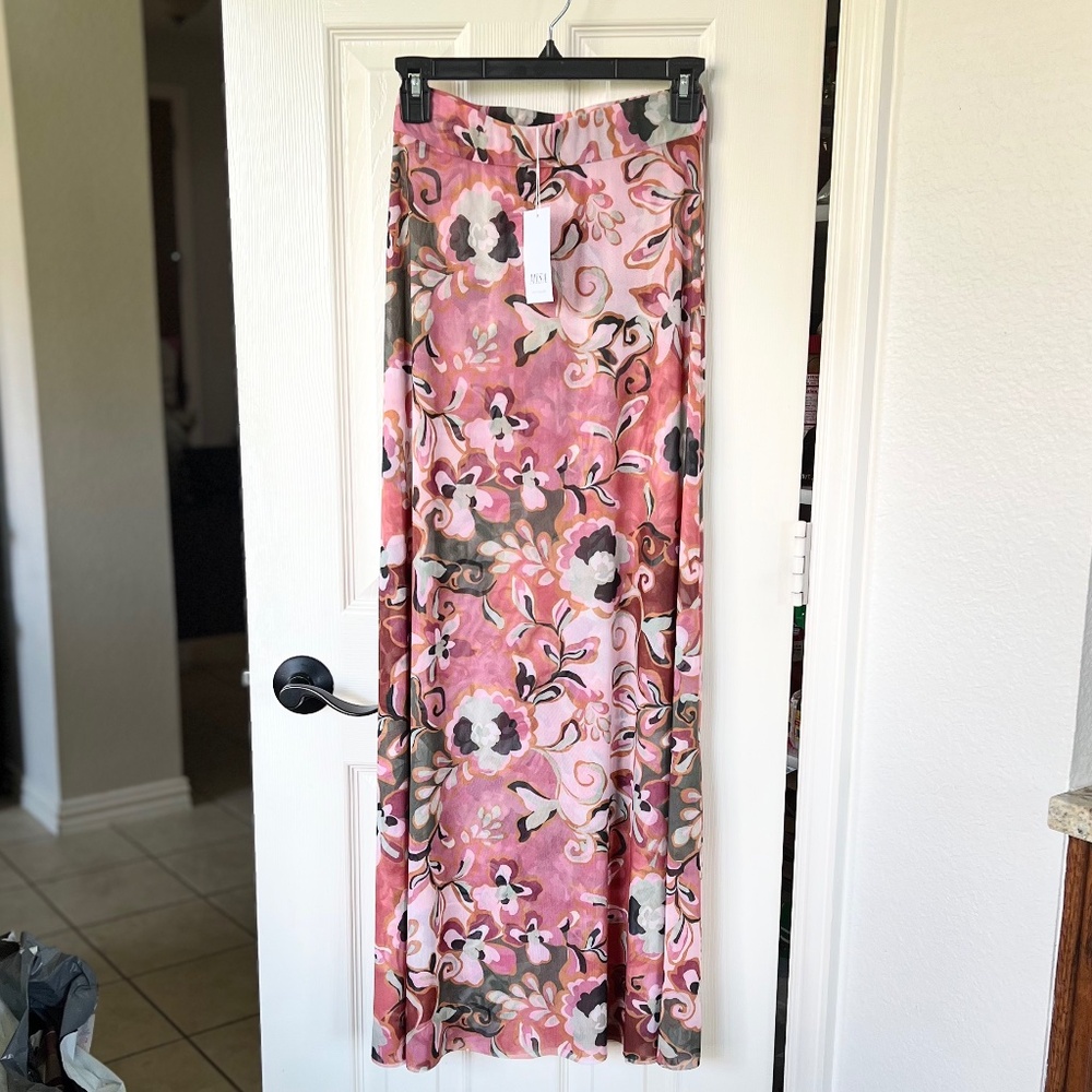 Misa LA EKAT Resort Batik Mesh Skirt